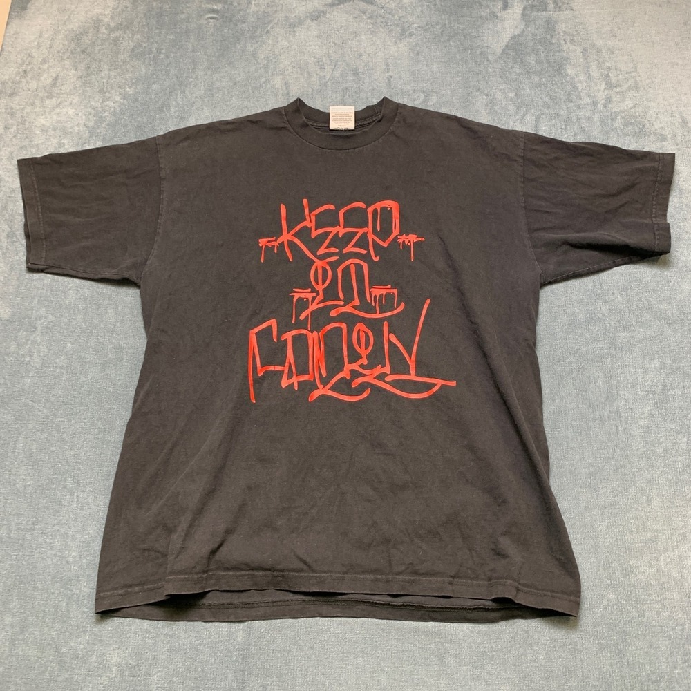Pro Club Heavyweight T Shirt Mens 2XL Black Cotton Graphic Print Short Sleeve
